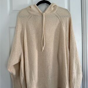 Old Navy Cream Hoodie Knit Sweater - Never Worn - 2X